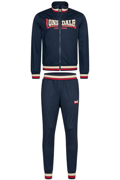 LONSDALE Joggingdragt 'Poolewe'  lysebeige / navy / cranberry
