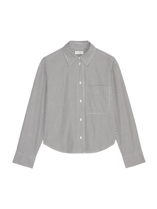 Marc O'Polo Bluse  mørkegrå / hvid