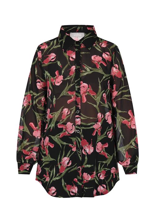 Usha Bluse  blandingsfarvet / sort