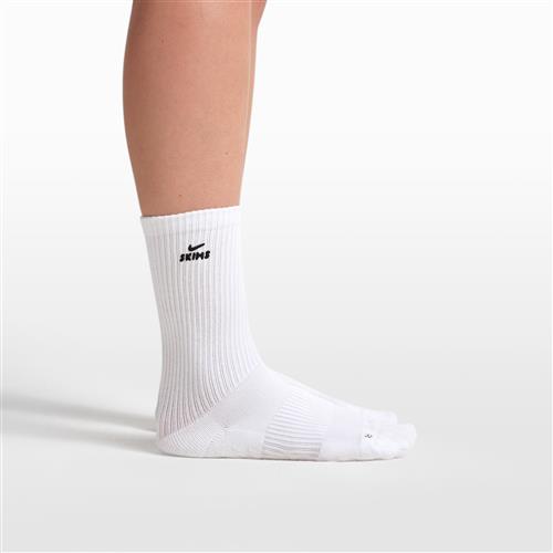 NikeSKIMS Pilates-crewstrømper til kvinder (1 par) - hvid