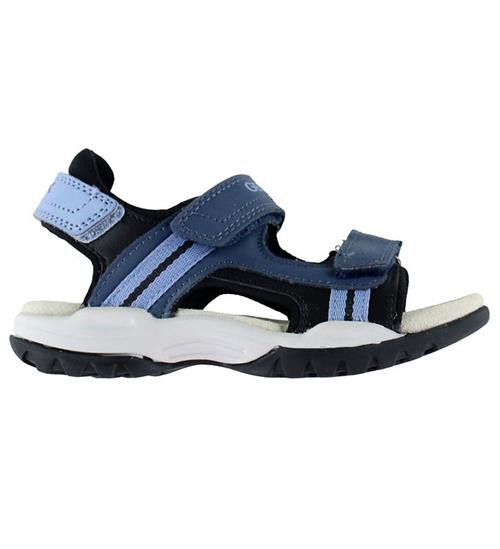 Se Geox Sandaler - J Borealis B.A - Denim/Sort hos KidsWorld