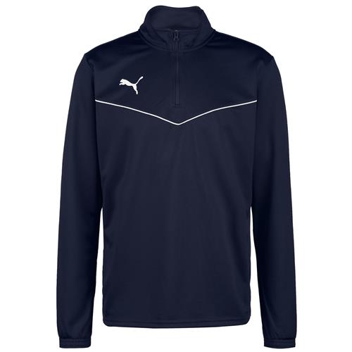 PUMA Sportsweatshirt 'TeamRise'  marin / hvid