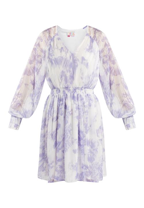 IZIA Kjole  beige / lilla / hvid