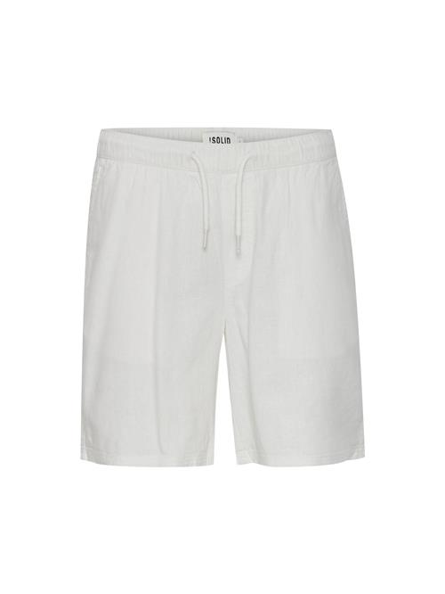 !Solid Lærredsbukser 'Aurelius'  hvid