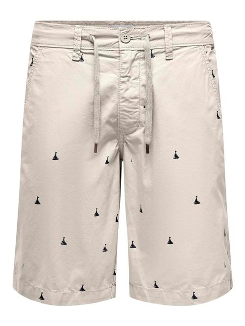 Only & Sons Bukser 'LOC'  lysegrå / sort