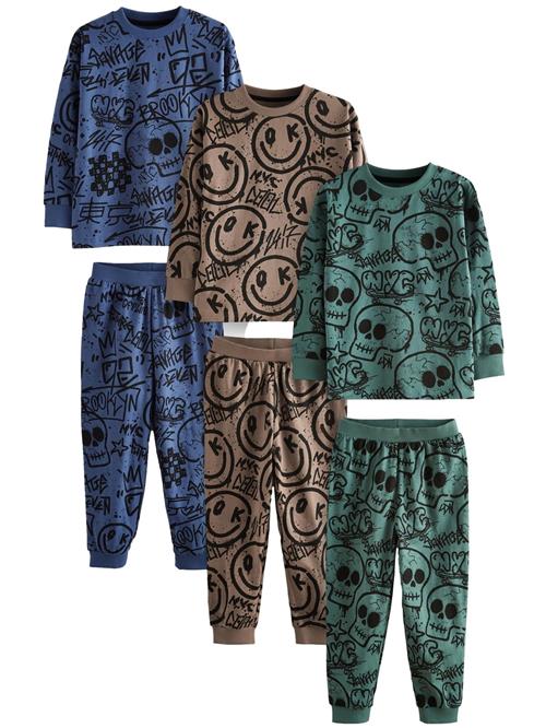 Next Nattøj  azur / lysebrun / grøn / sort