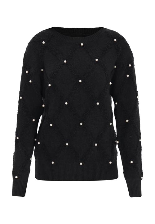 NAEMI Pullover  sort / perlehvid