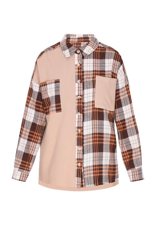 usha BLUE LABEL Overgangsjakke  beige / brun / orange / hvid