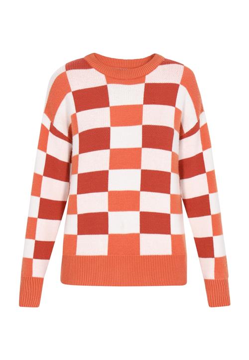MYMO Pullover 'Back To School'  orange / mørkeorange / hvid