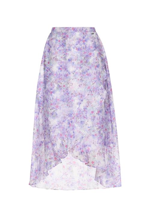 DreiMaster Vintage Nederdel 'Fashion Look'  lilla / orkidee / offwhite