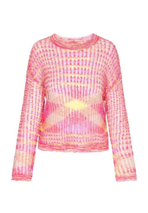 IZIA Pullover 'Fashion Look'  gul / lavendel / hindbær