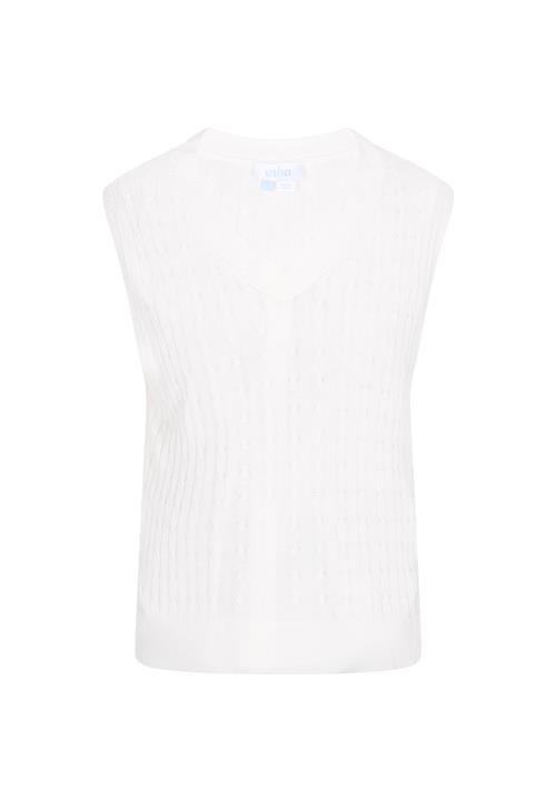 usha BLUE LABEL Strikvest  hvid