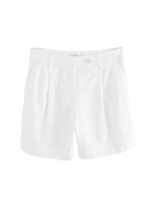 Next Bukser med lægfolder  hvid