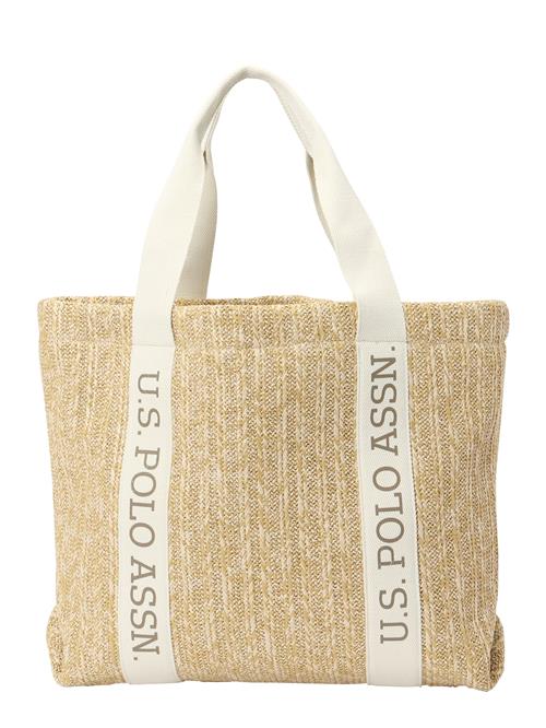 U.S. POLO ASSN. Shopper 'Pool Party'  beige / creme / mørkebeige / uldhvid