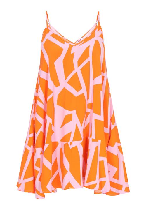 MYMO Sommerkjole  mørkeorange / lyserød