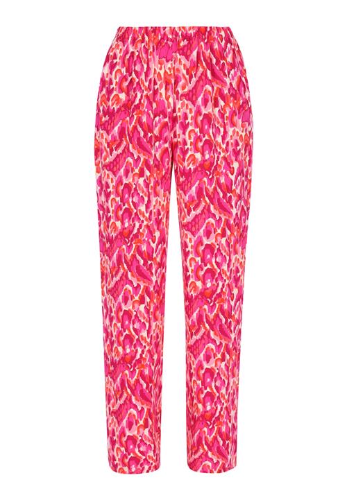 MYMO Bukser  mørk pink / hvid