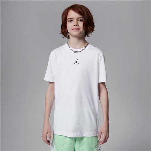Jordan Dri-FIT Sport Core-T-shirt til større børn - hvid