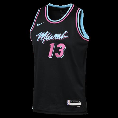 LeBron James Los Angeles Lakers City Edition Nike NBA Swingman-trøje til større børn - sort