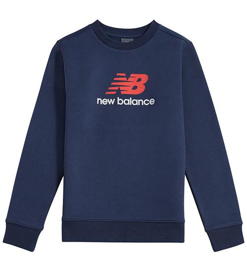 New Balance Sweatshirt - Stacked Logo - Navy