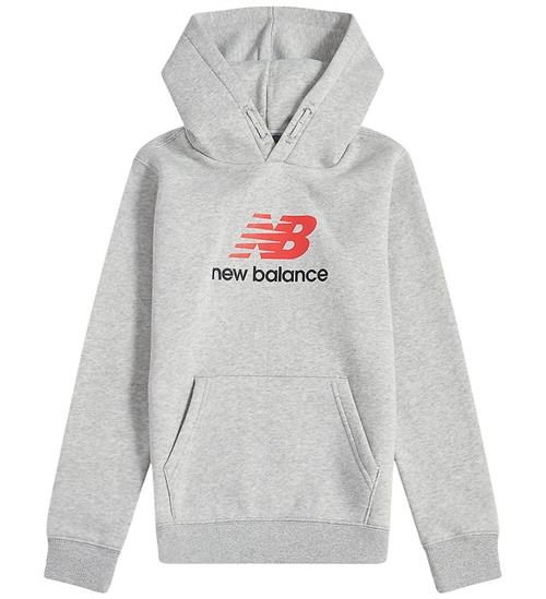 New Balance Hættetrøje - Stacked Logo - Athletic Grey Heather