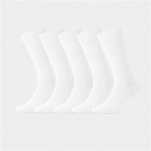 Bambus strømper i hvid til kvinder 5-pak