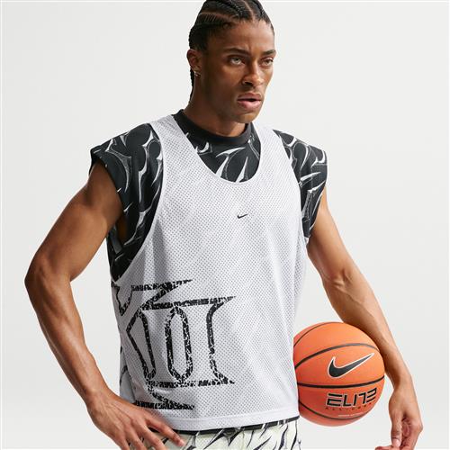 Ja Dri-FIT-basketballtræningstrøje til mænd - grå