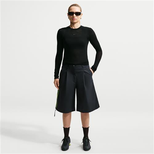 Nike Airreverent-shorts med lav talje til kvinder - sort
