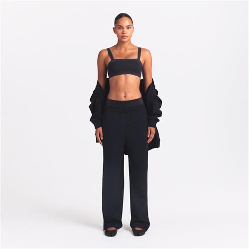 NikeSKIMS Matte Tricot-bukser med trykknapper i siden til kvinder - sort