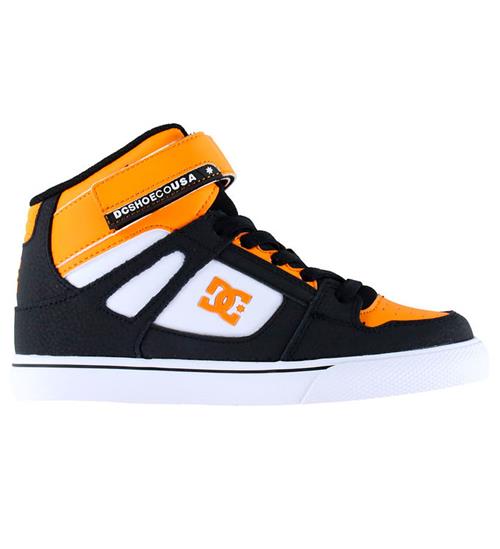 DC Støvler - Pure Hi Top EV - Sort/Orange/Hvid