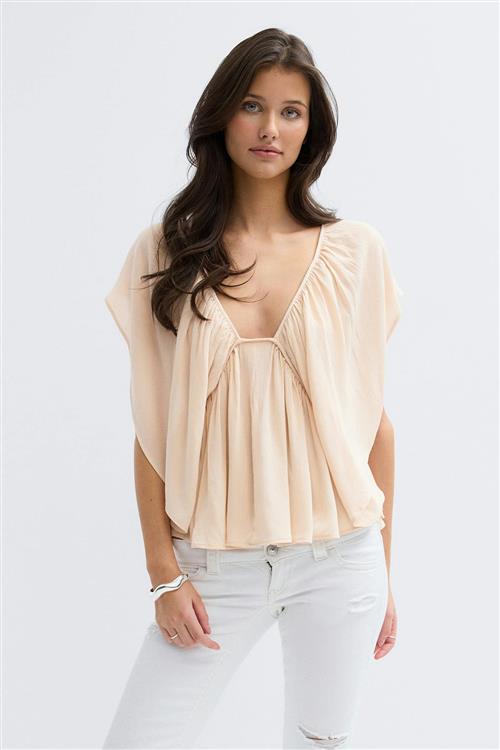 Gina Tricot - 14+ coral blouse - Bluser - Lyserød - M - Dame