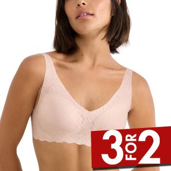 Sloggi BH ZERO Feel Bliss Soft Bra Lyserosa Large Dame