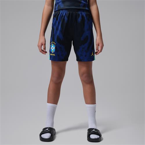 Brazil 2026 Stadium Away Jordan Dri-FIT-fodboldshorts til større børn - blå