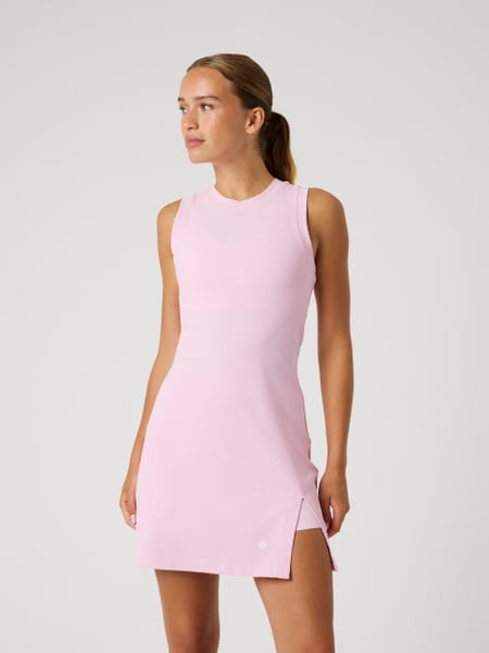 Björn Borg Ace Ribbed Dress Pink, XXL