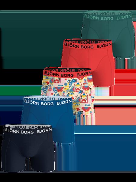 Björn Borg Cotton Stretch Boxers 5-pack Blå, 170