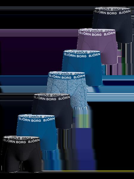 Björn Borg Cotton Stretch Boxers 7-pack Sort, 122-128