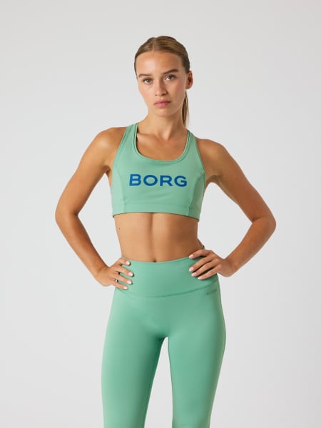 Björn Borg Borg Mid Support Sports Bra Grøn, XXL