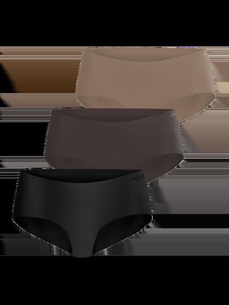 Björn Borg Invisible Hipster 3-pack Sort, XXL