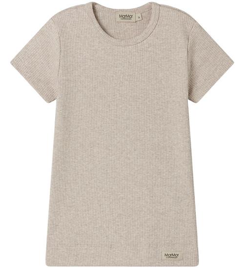MarMar T-shirt - Rib - Bomuld/Modal - Light Beige Melange