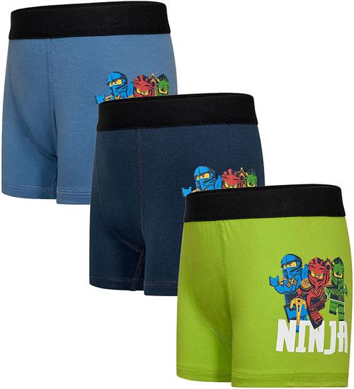 LegoÂ® Wear Ninjago Boxershorts - 3-pak - Blå/Grøn
