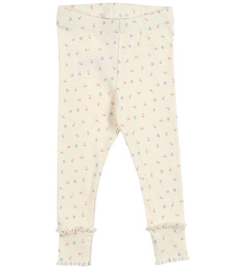 Müsli Leggings - Rib - Spring Deco - Tofu/Nectar/Shell Blue