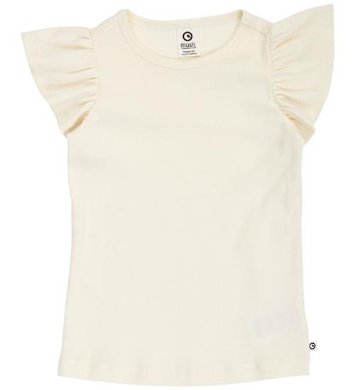 Müsli T-shirt - Rib - Cozy Me Frill - Tofu