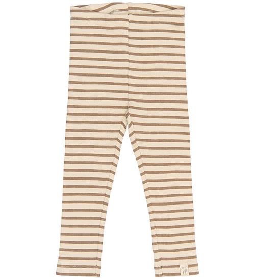 Petit Piao Leggings - Rib - PPSky - Ginger Snap Striped
