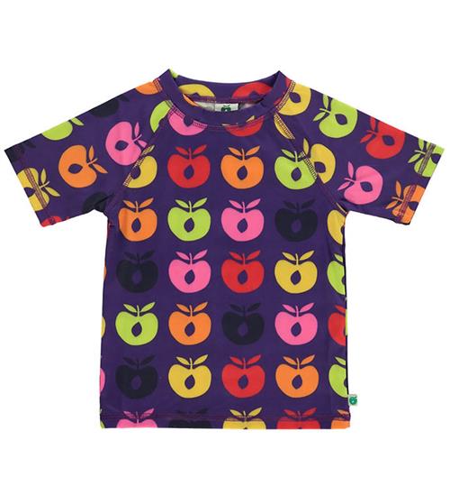 Småfolk Badebluse - Purple Heart m. Retro Æbler