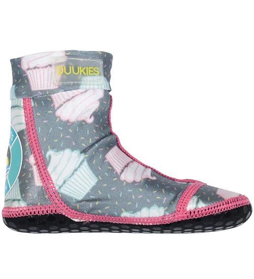 Duukies Badesokker - Cupcake - Grå/Rosa