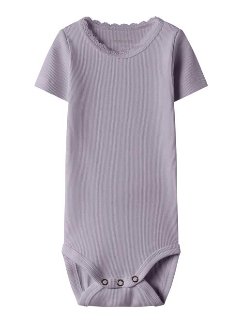 NAME IT Kortærmet Body Kab Lavender Gray