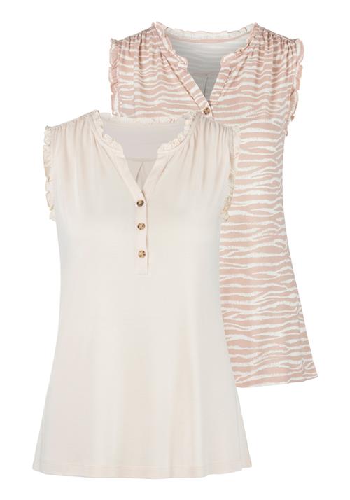 LASCANA Overdel  beige / hvid