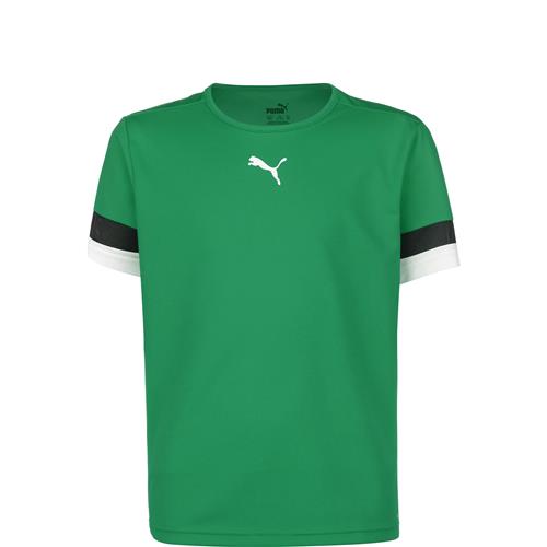 PUMA Funktionsskjorte 'TeamRise'  smaragd / sort / hvid