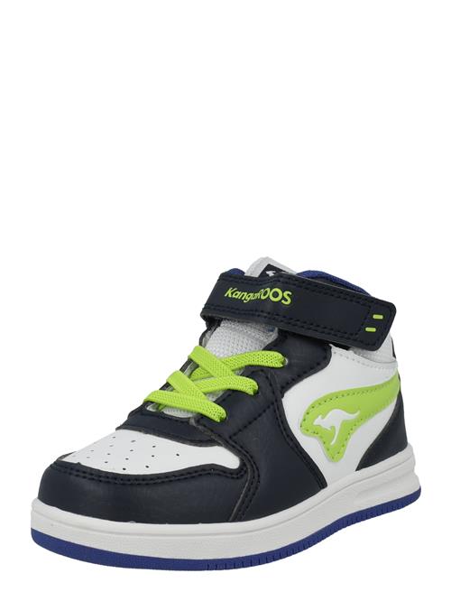 KangaROOS Sneakers 'Court Comb EV'  navy / lysegrøn / hvid