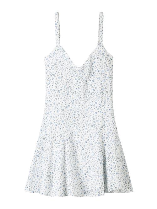 Bershka Sommerkjole  blå / lyseblå / grøn / hvid