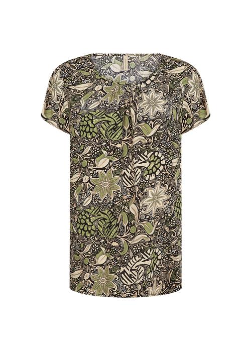 Soyaconcept Bluse 'SCRosine 2'  lysebeige / oliven / mørkegrøn / sort